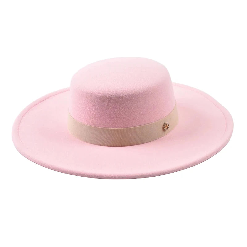 Mettreux Wide Brimmed Boater Hat