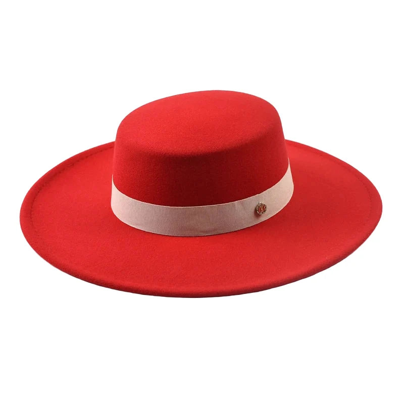 Mettreux Wide Brimmed Boater Hat