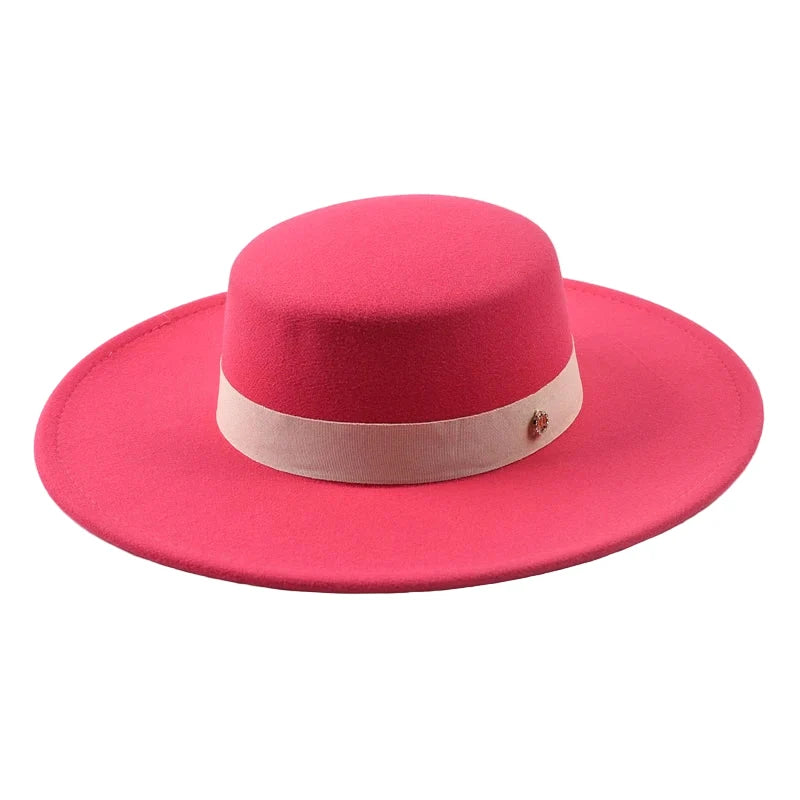 Mettreux Wide Brimmed Boater Hat
