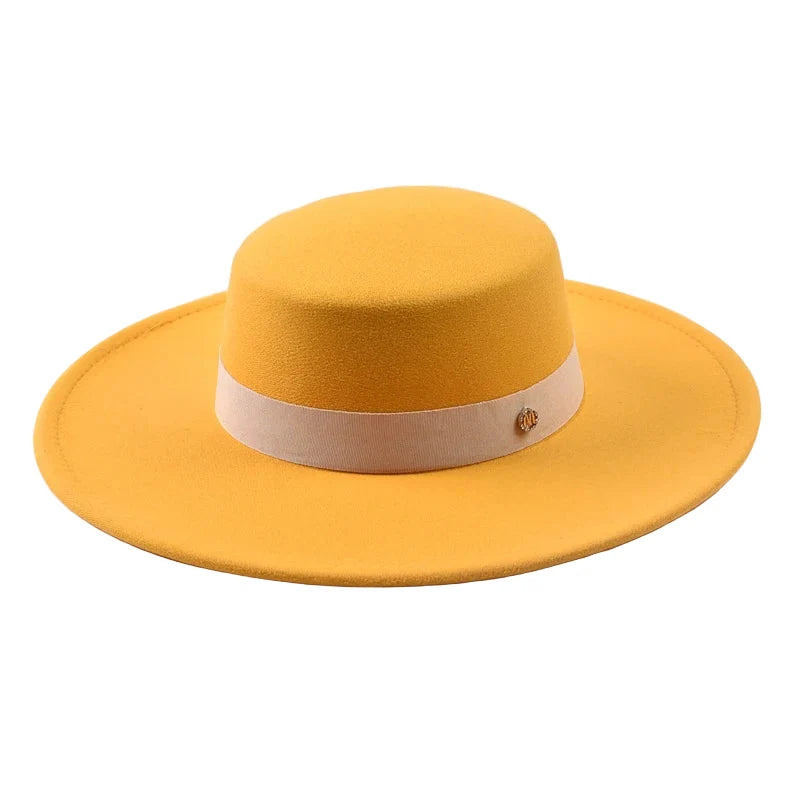 Mettreux Wide Brimmed Boater Hat