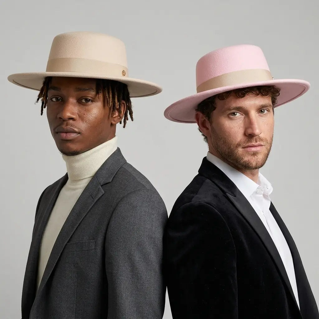 Mettreux Wide Brimmed Boater Hat