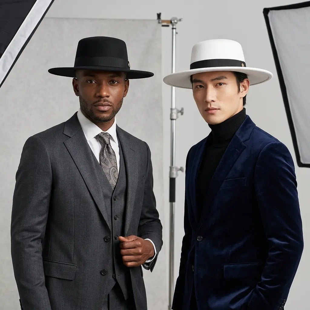 Mettreux Wide Brimmed Boater Hat