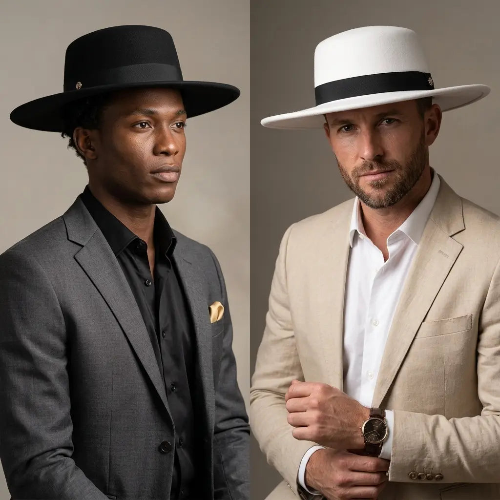 Mettreux Wide Brimmed Boater Hat