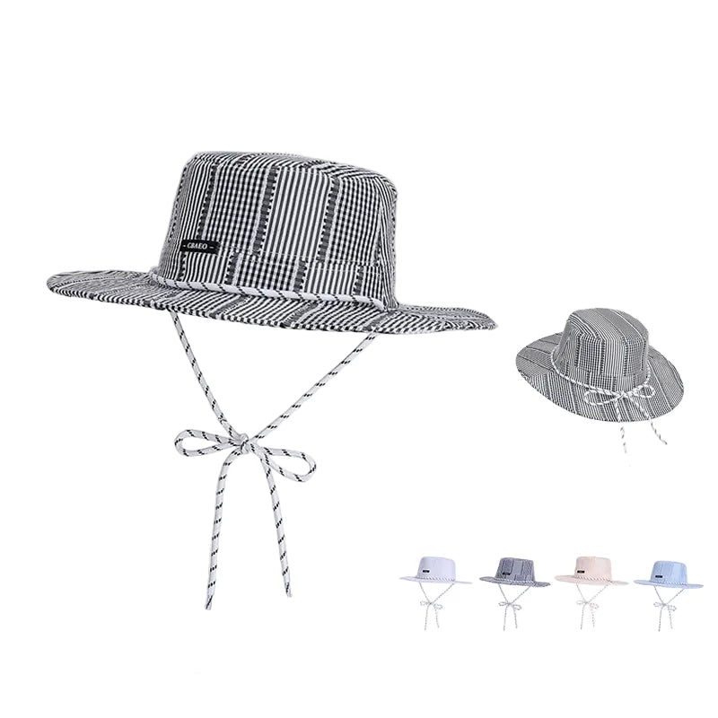 Napoli Summer Striped Fisherman Boater Hat