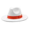 Pahoda White Cotton Fedora Hat
