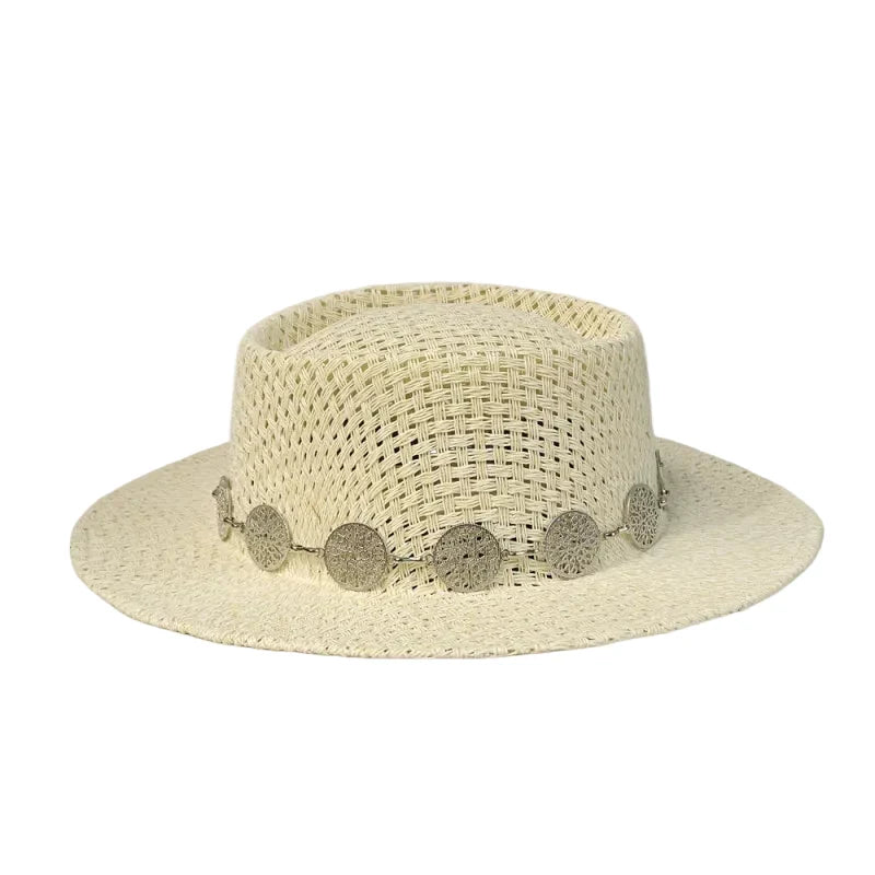 Palermo Summer Handmade Straw Porkpie Hat