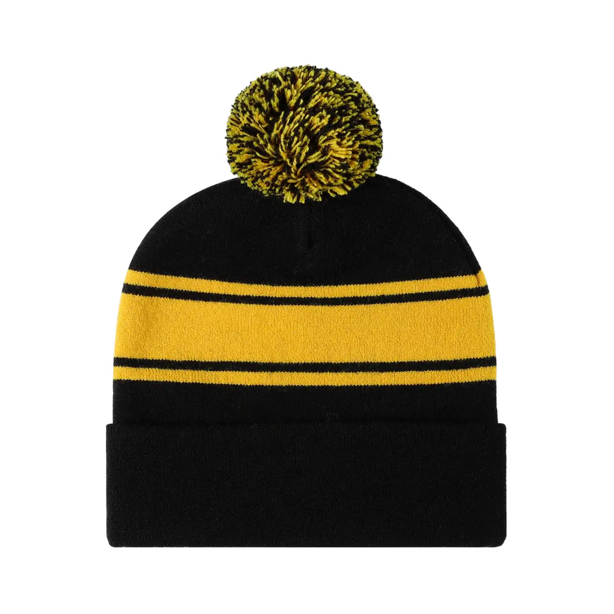 Palmer Pom Pom Striped Beanie