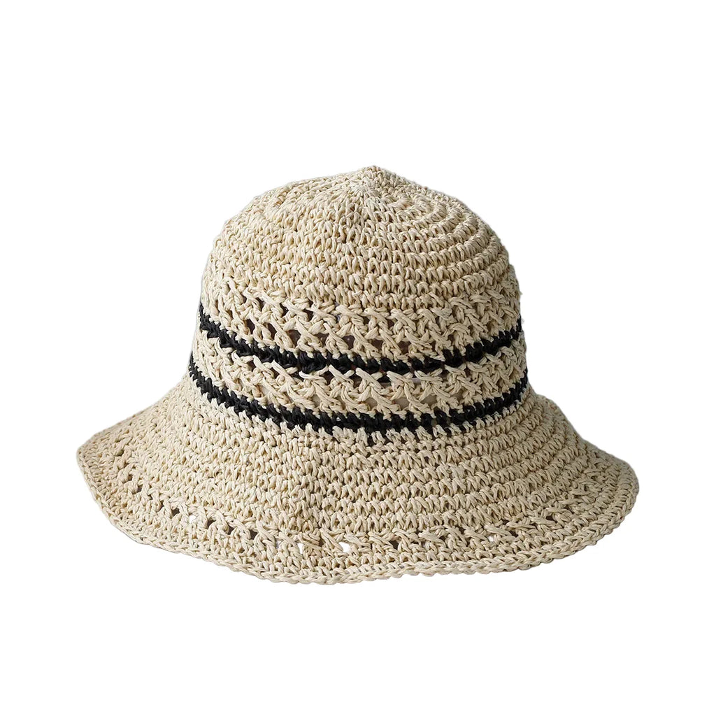 Portimão Knitted Straw Crochet Hat
