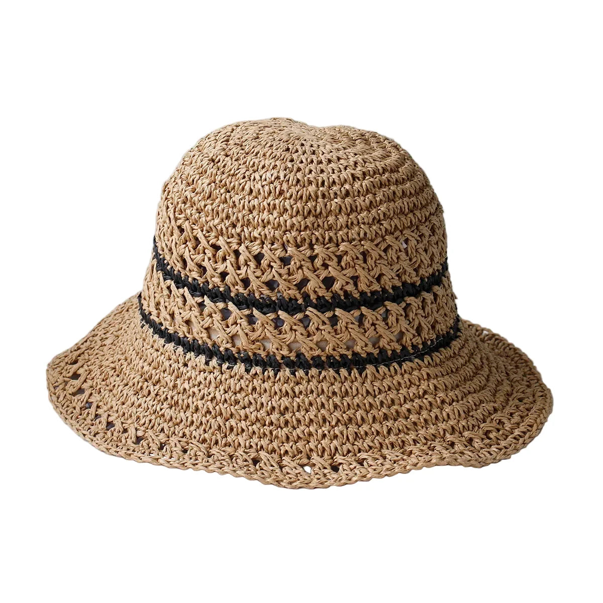 Portimão Knitted Straw Crochet Hat