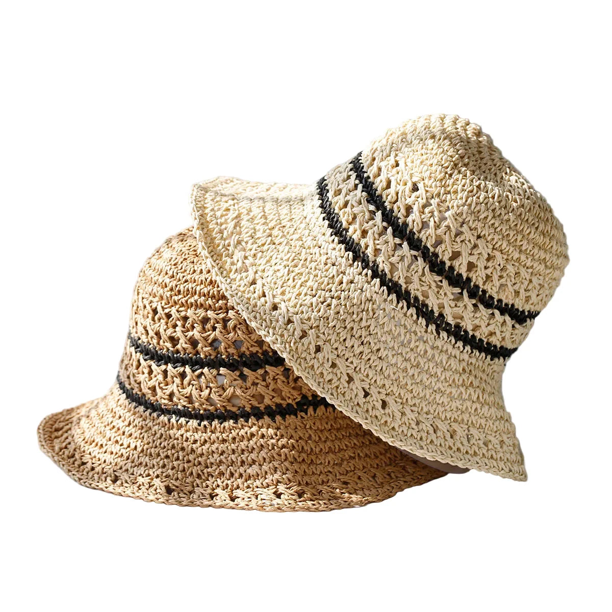 Portimão Knitted Straw Crochet Hat