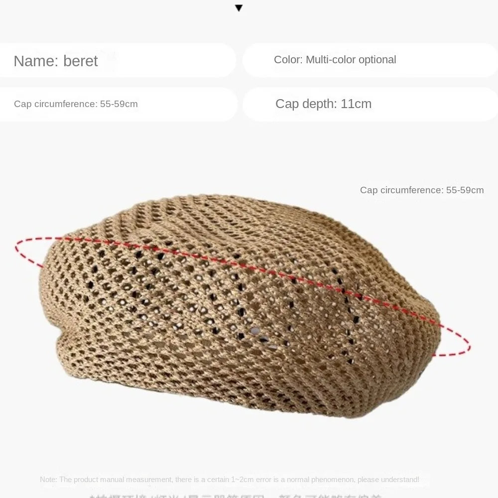 Riccione Woman Summer Straw Beret