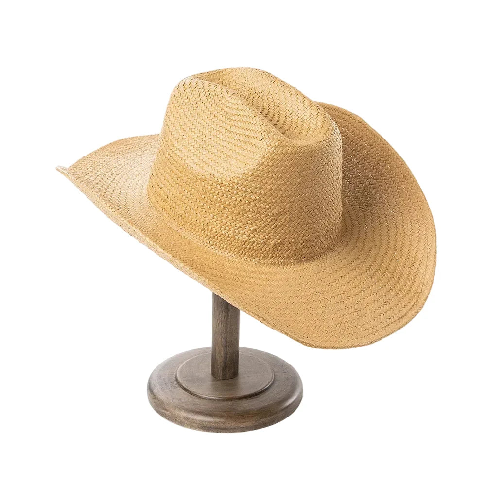 Rimini Summer Handmade Straw Western Cowboy Hat