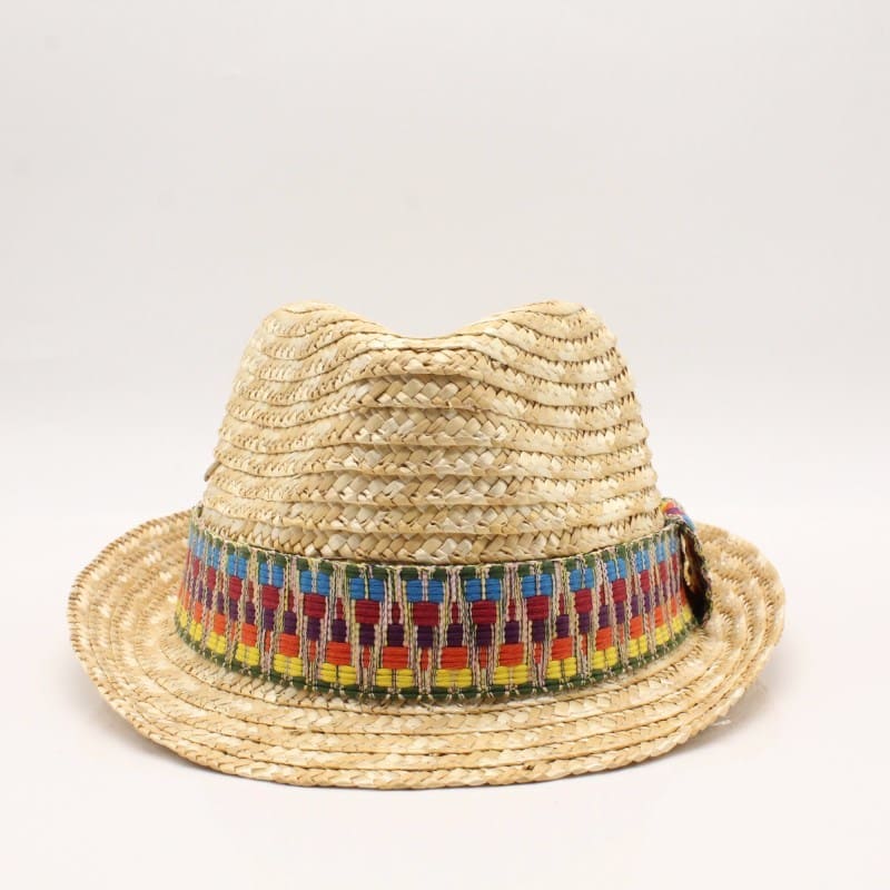 Riviera Summer Straw Trilby Hat