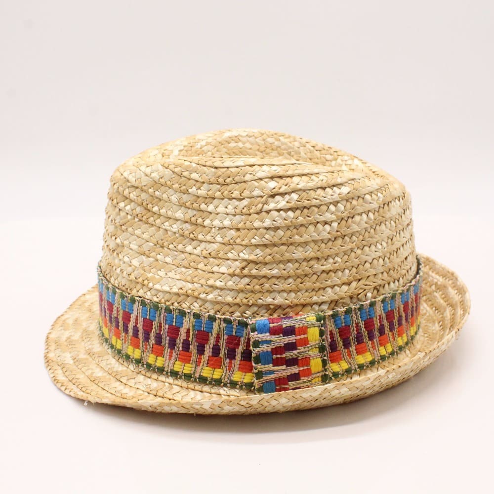 Riviera Summer Straw Trilby Hat