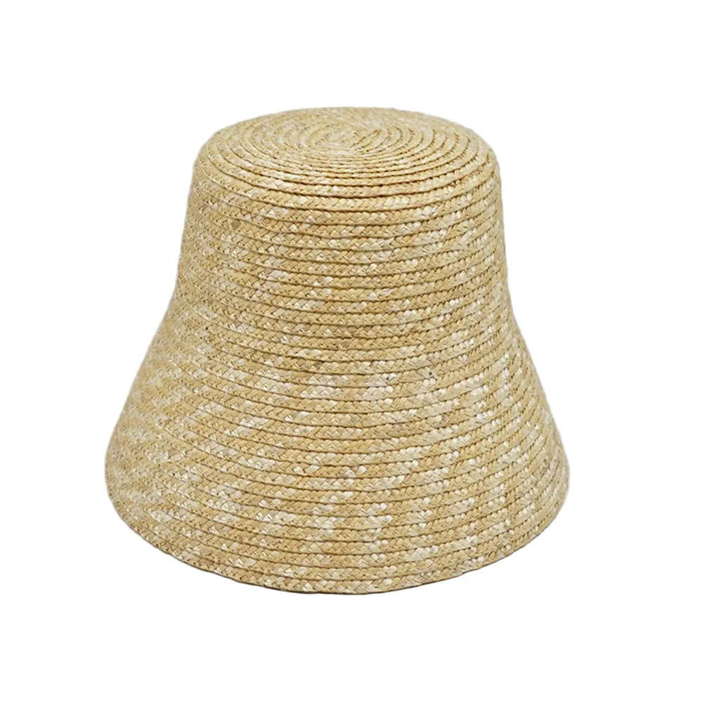 Stockport Handmade Summer Straw Bucket Hat