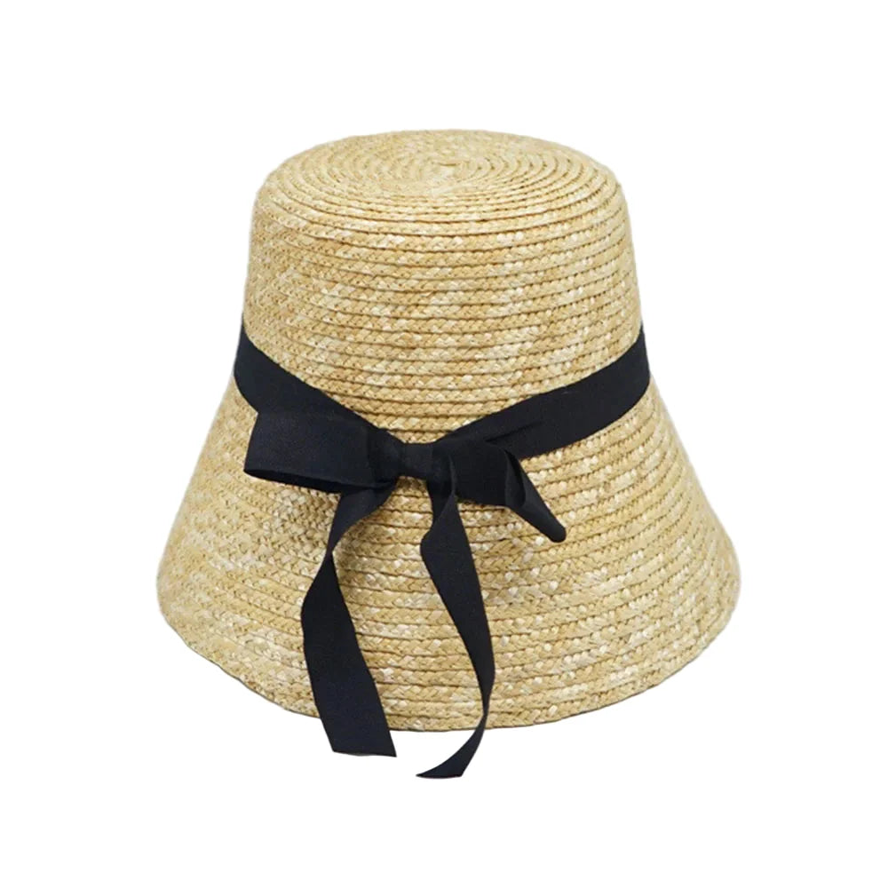 Stockport Handmade Summer Straw Bucket Hat