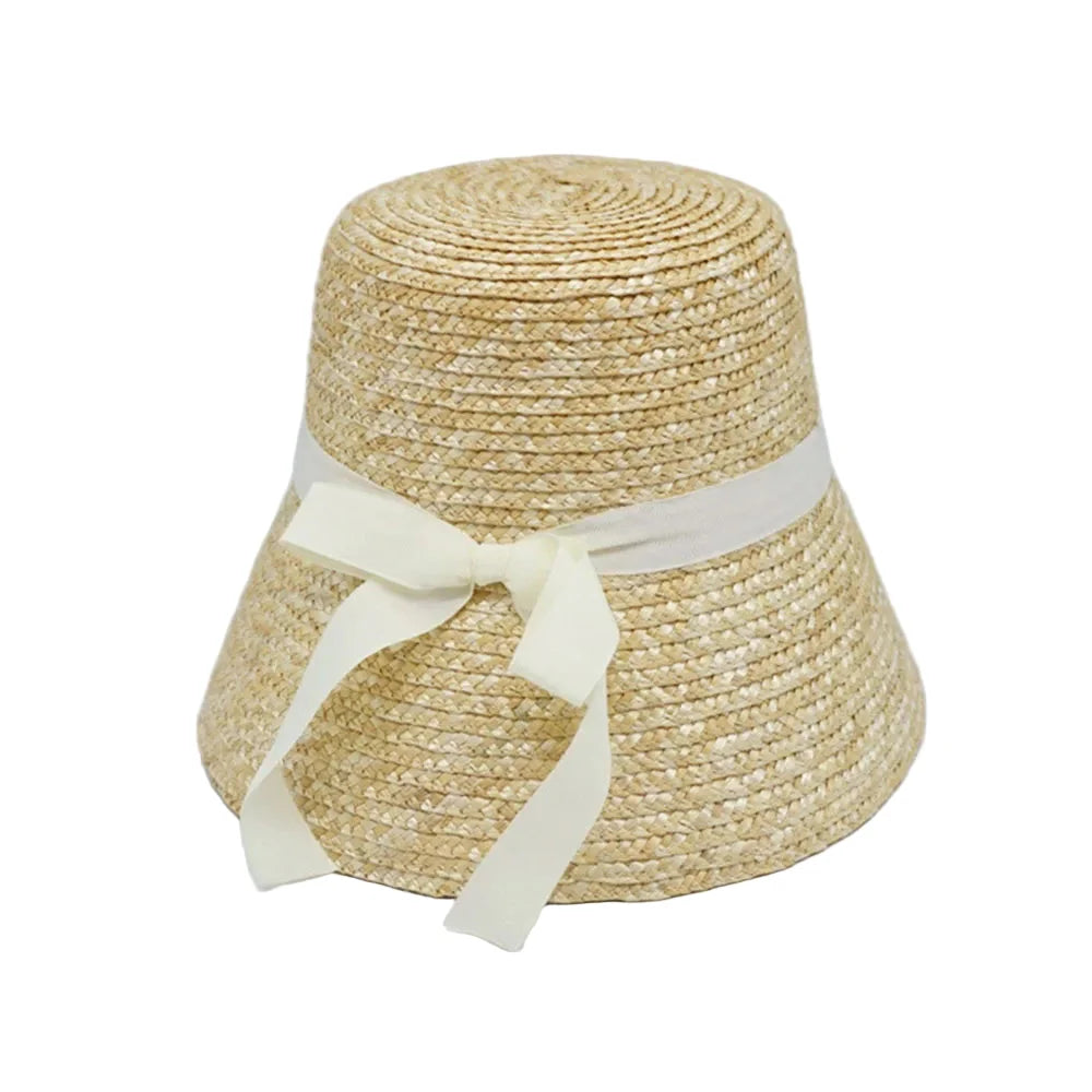 Stockport Handmade Summer Straw Bucket Hat