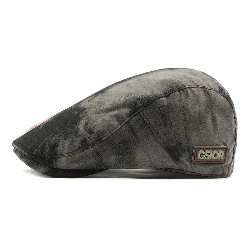 Swansea Tie-Dye Cotton Flat Cap