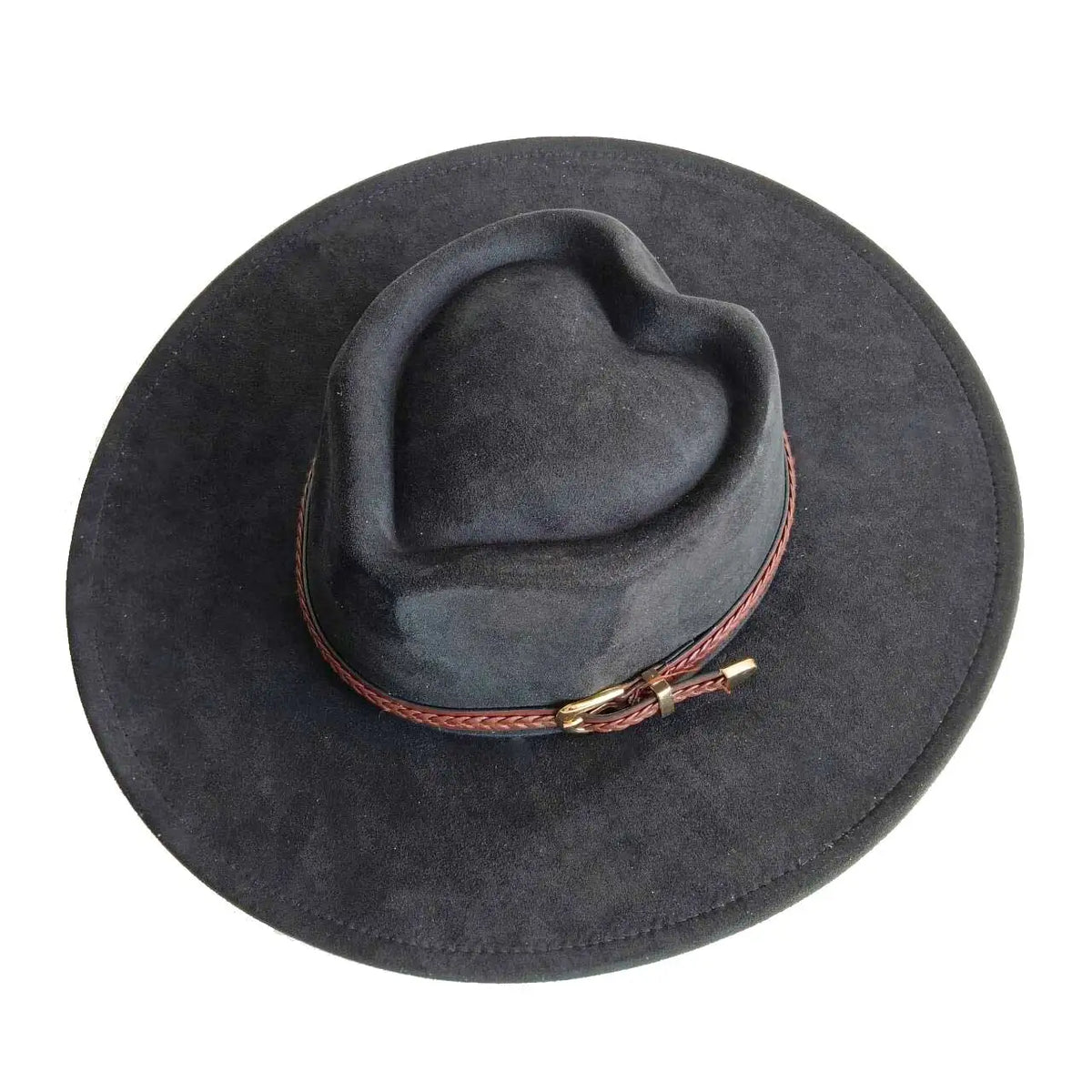 Texas Heart-Shaped Crown Suede Hat