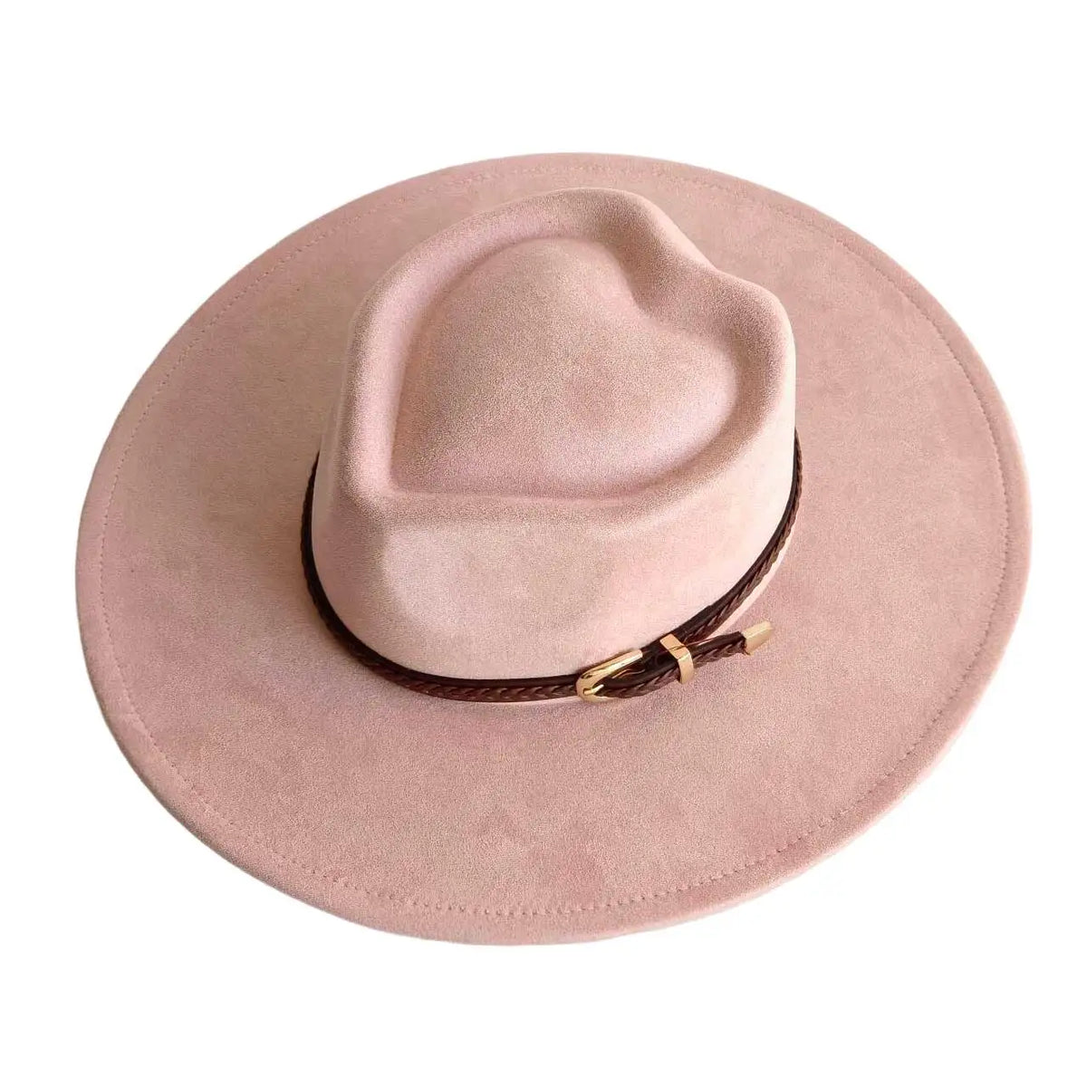 Texas Heart-Shaped Crown Suede Hat