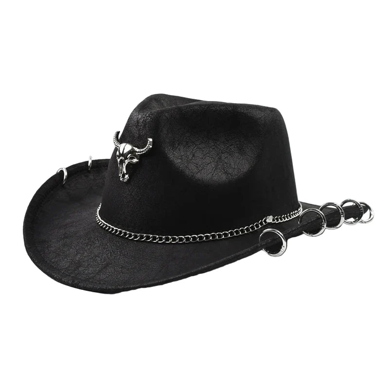 The Iron Bull Leather Cowboy Hat