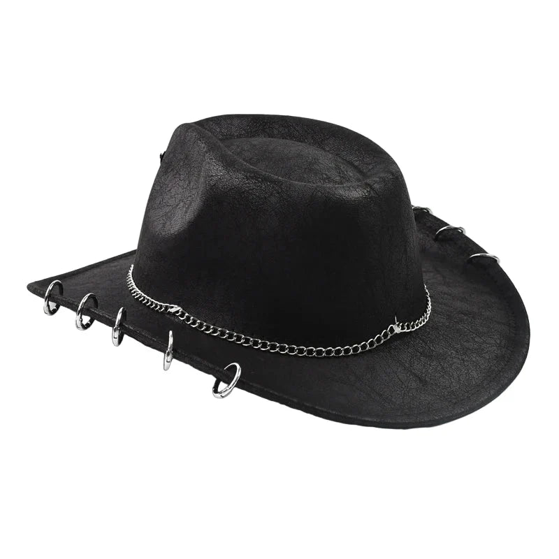 The Iron Bull Leather Cowboy Hat