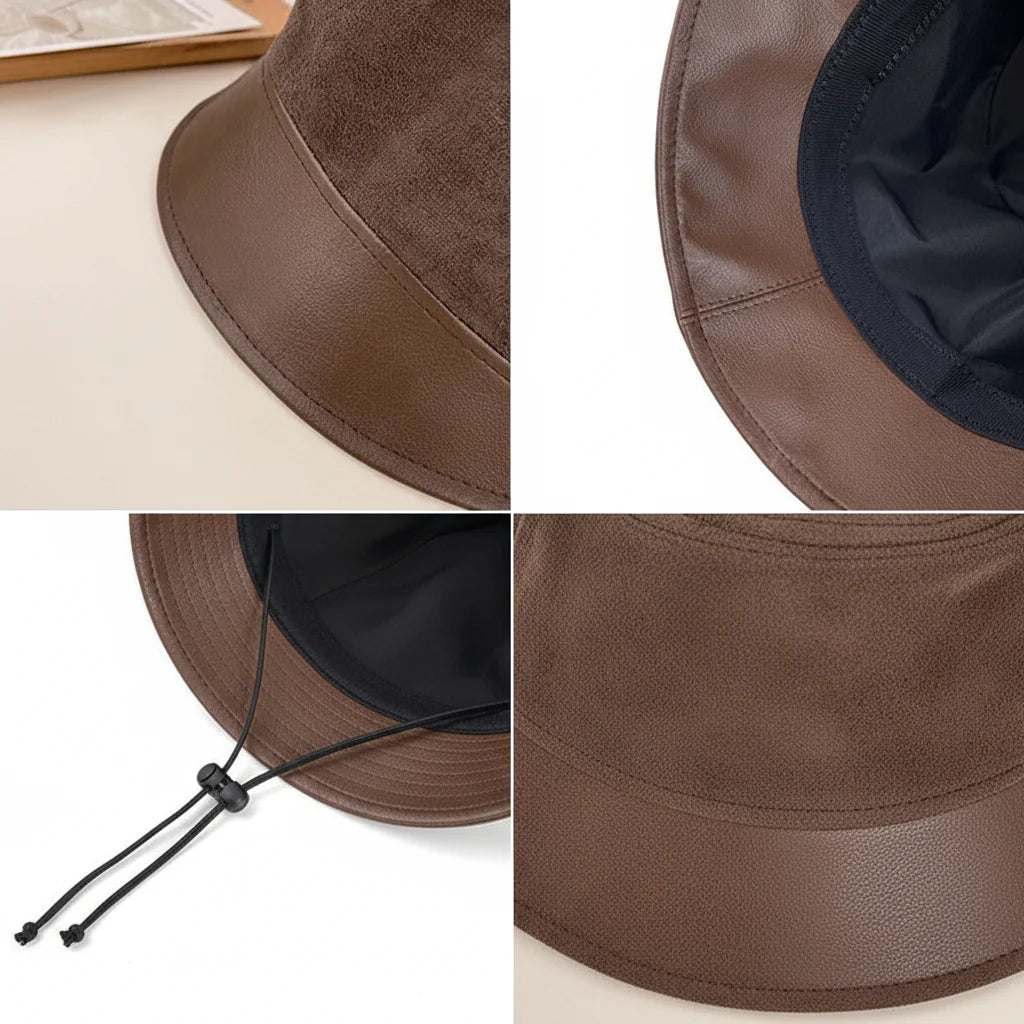 Toulouse Women Handmade Leather Cloche Hat