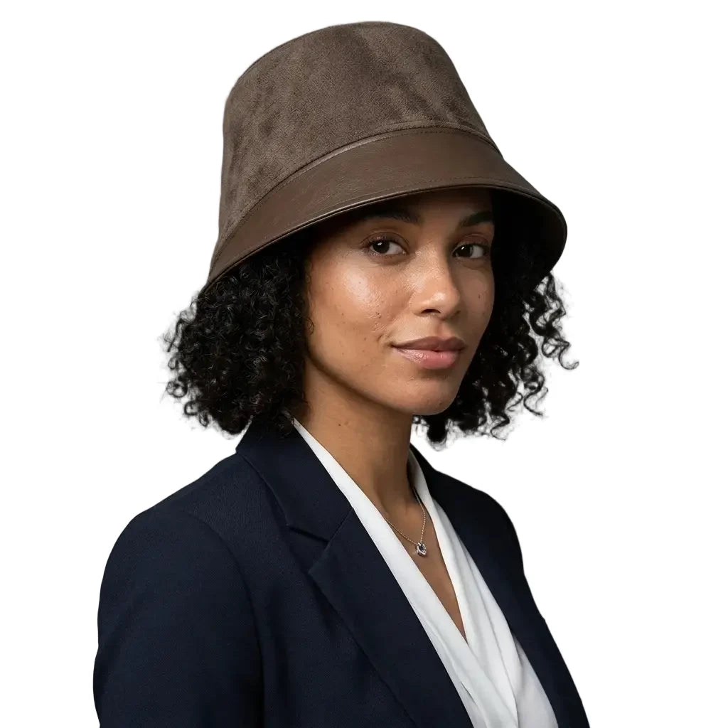 Toulouse Women Handmade Leather Cloche Hat