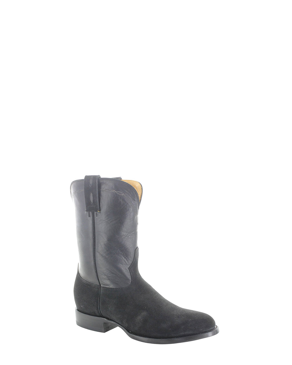 Men's Embroidered Cowboy Boots - Suede Black/Ash - view 3