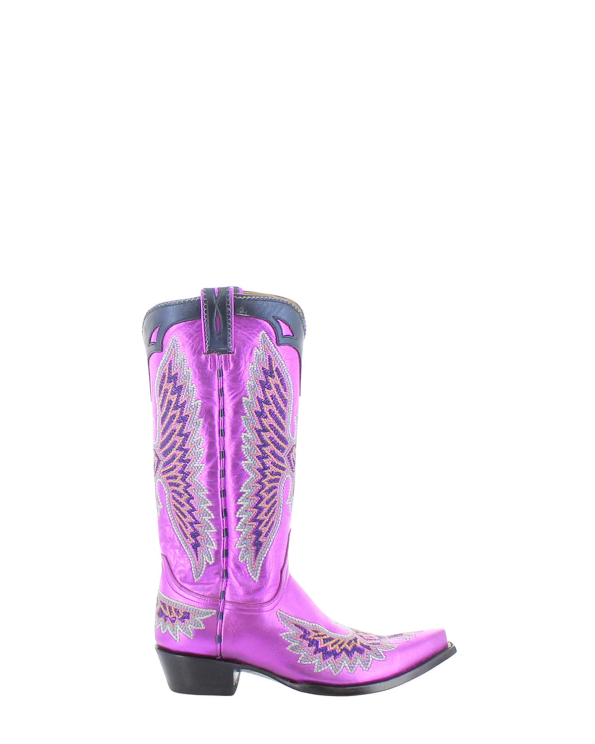 Women's Eagle Embroidered Cowgirl Boots - Metallic Magenta - view 2