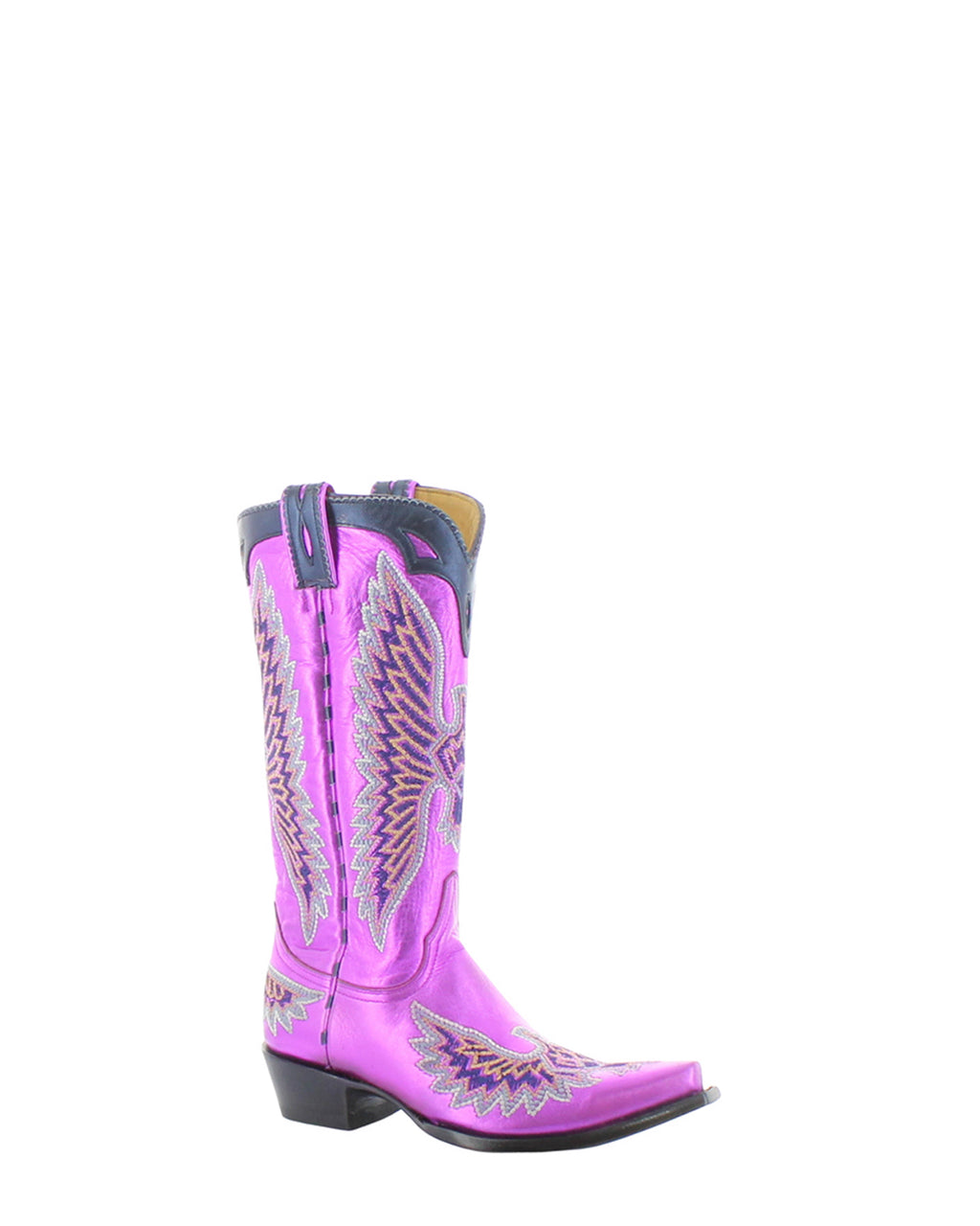 Women's Eagle Embroidered Cowgirl Boots - Metallic Magenta - view 3