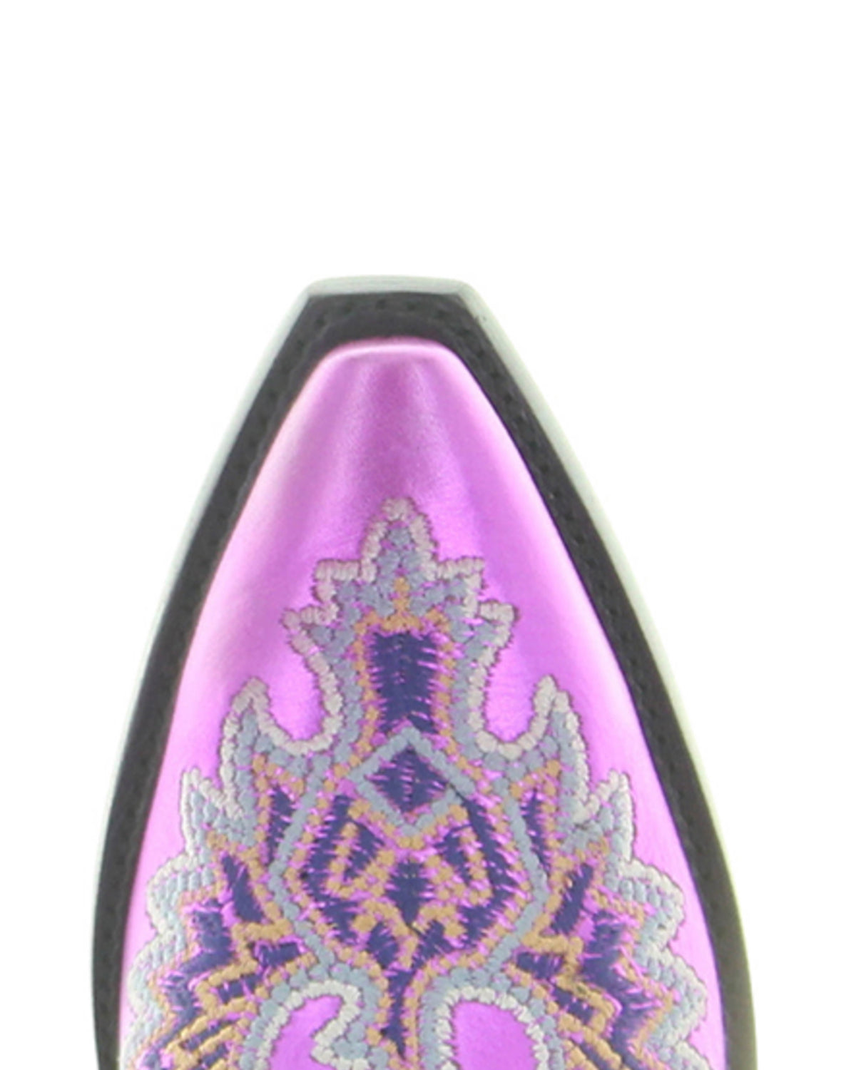 Women's Eagle Embroidered Cowgirl Boots - Metallic Magenta - view 4