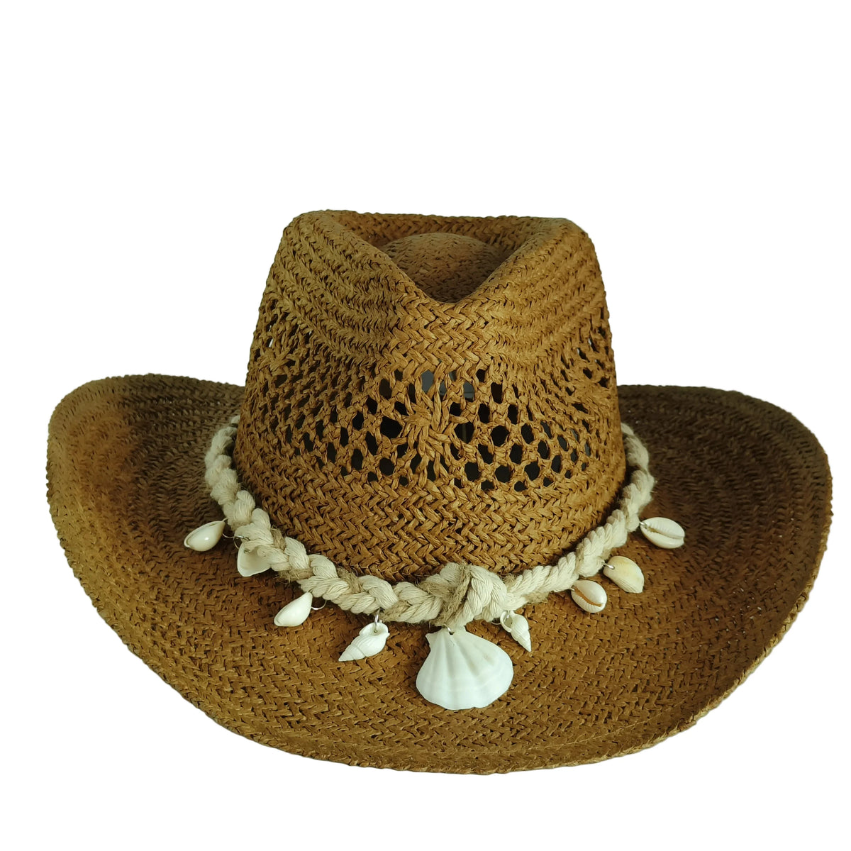 West Monroe Shells Straw Cowboy Hat