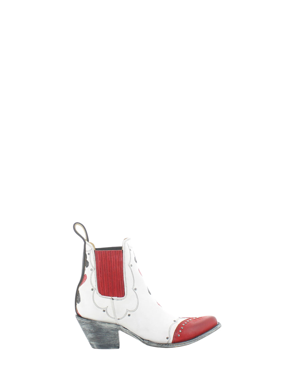 Women's Embroidered Cowgirl Booties - Beige/Red - view 2