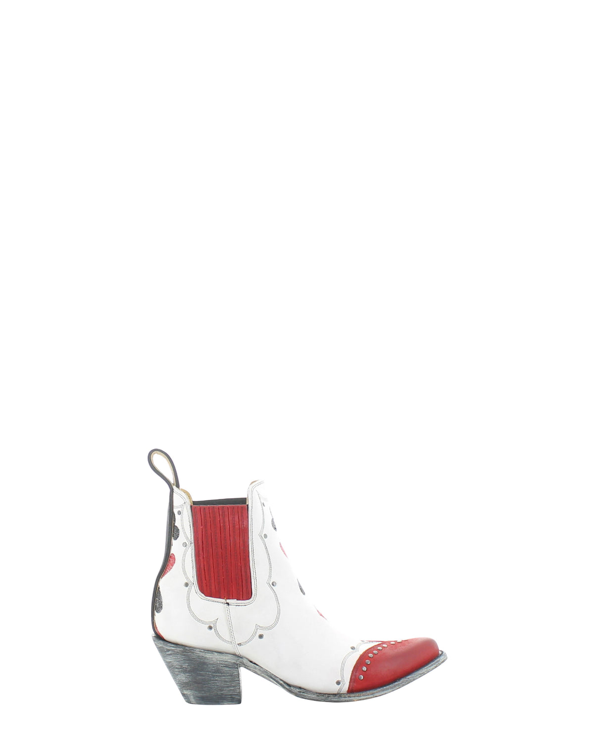 Women's Embroidered Cowgirl Booties - Beige/Red - view 2