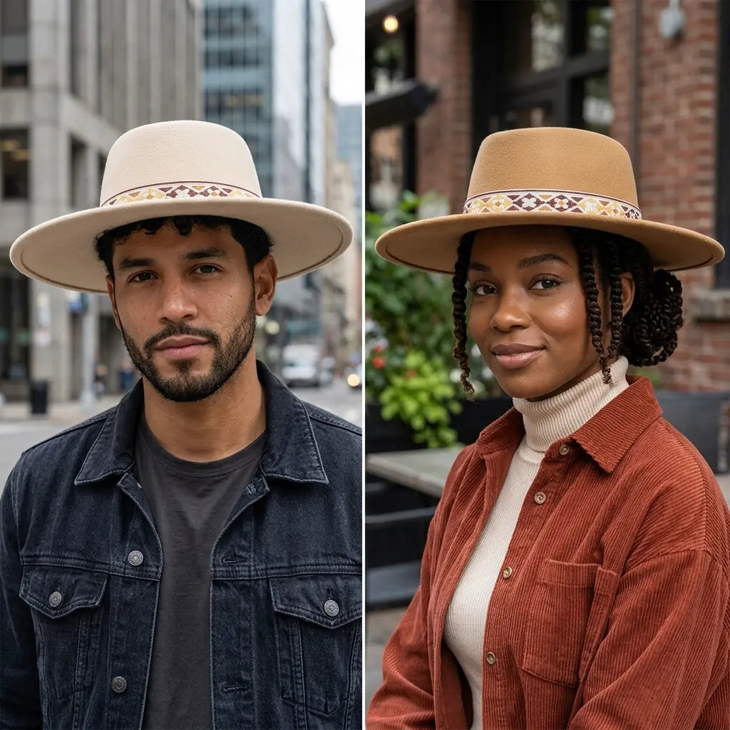 Zurich Wide Brimmed Porkpie Hat