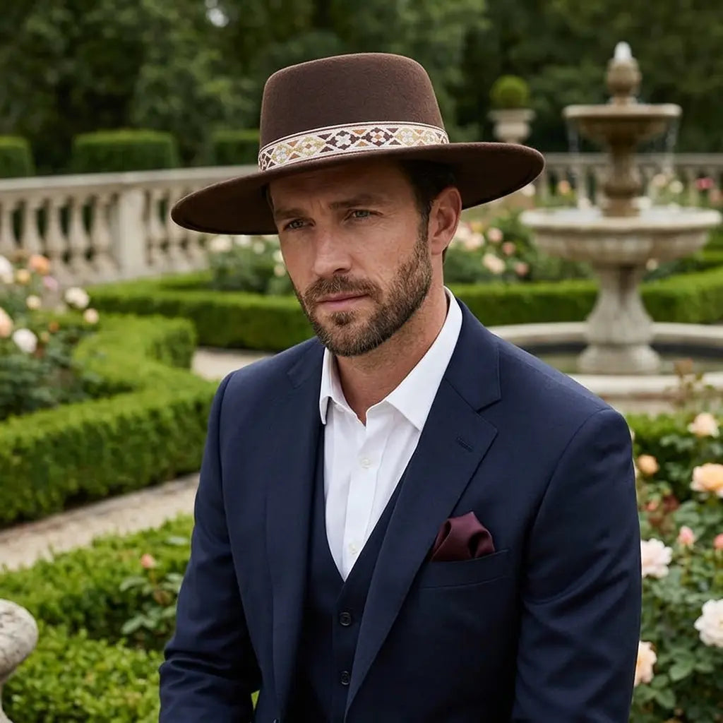Zurich Wide Brimmed Porkpie Hat
