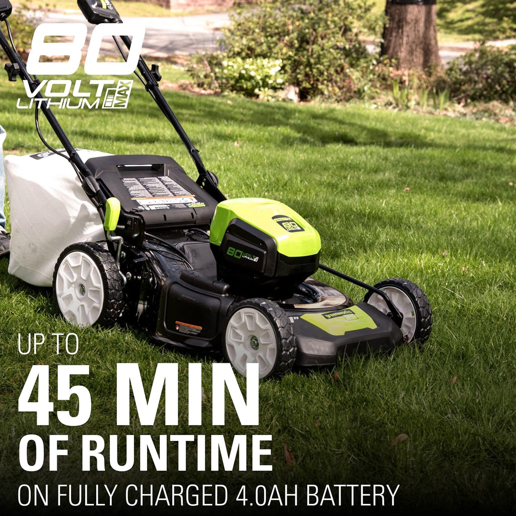 Greenworks 80V Cordless 21 in Self-Propelled Brushless Lawn Mower