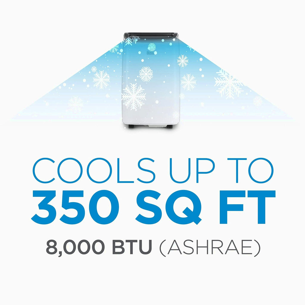 BLACK+DECKER Portable Air Conditioner, 8000 BTU, Up To 350 Sq. Ft.