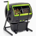 Maze 65-Gallon Compost Tumbler With 12-Gallon Cart, Black - 41.3 x 30 x 45 in