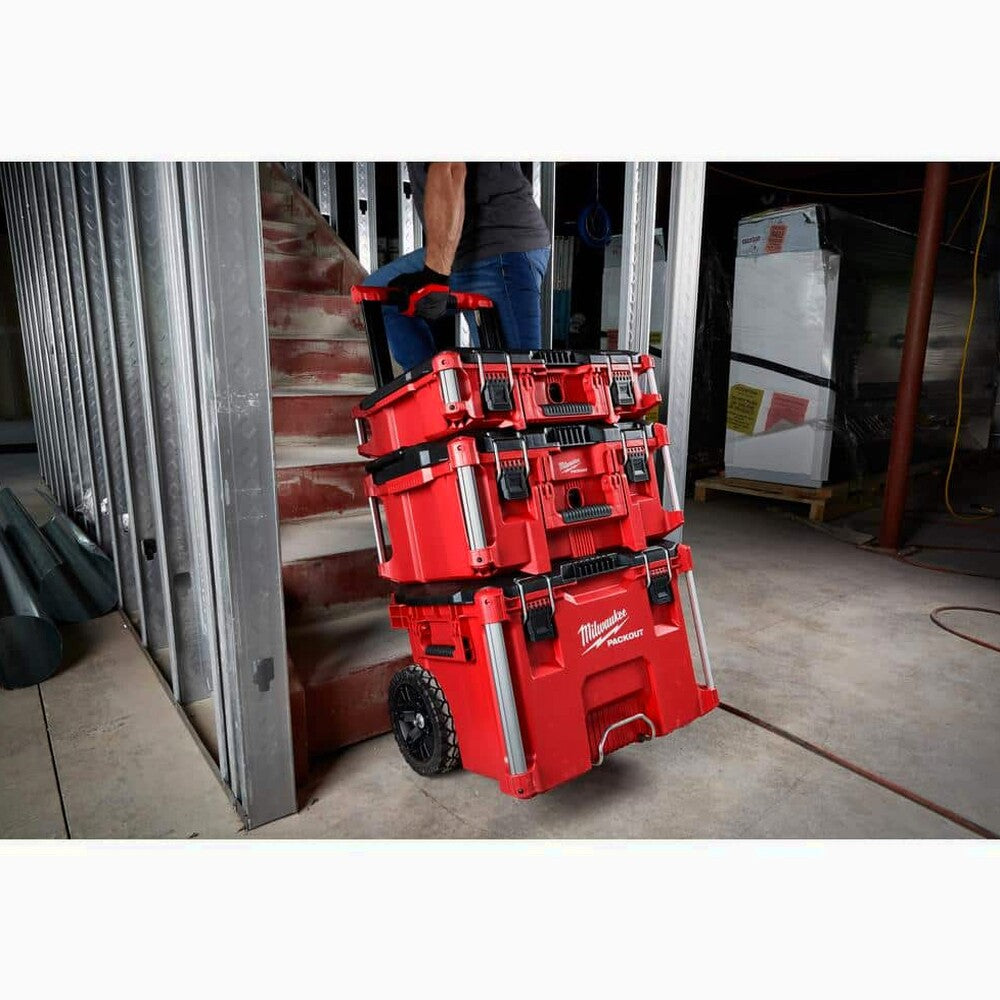 Milwaukee Packout 22 in. Rolling, Large And Medium Tool Box Set - 8426-8425-8424
