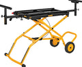 DEWALT Rolling Miter Saw Stand With Wheels, Yellow - DWX726
