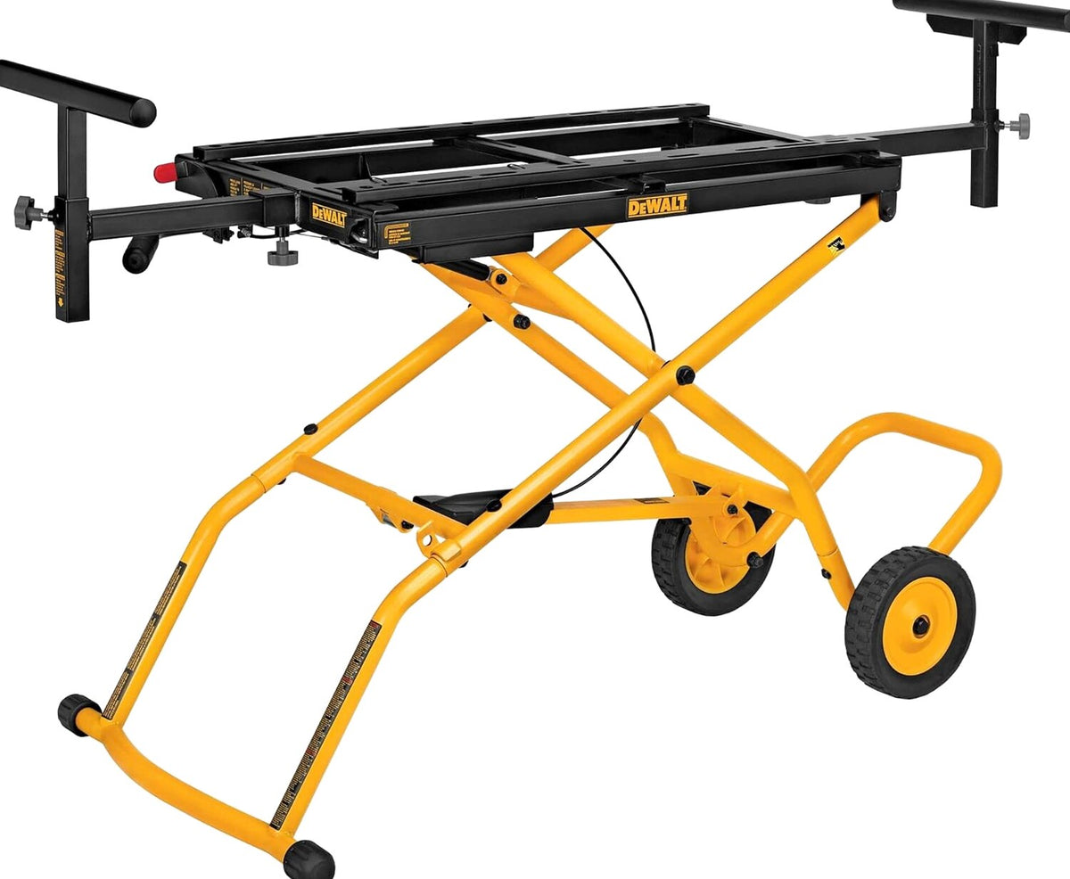 DEWALT Rolling Miter Saw Stand With Wheels, Yellow - DWX726