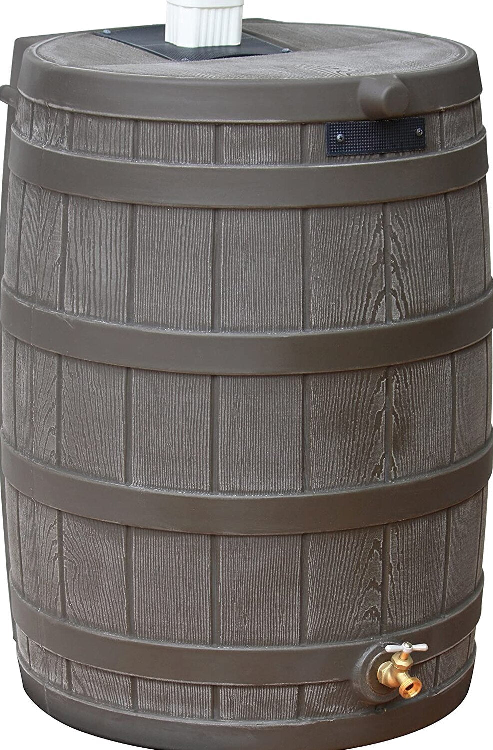 Good Ideas Rain Wizard 50 Gallon Plastic Outdoor Rain Barrel Water Storage Collector