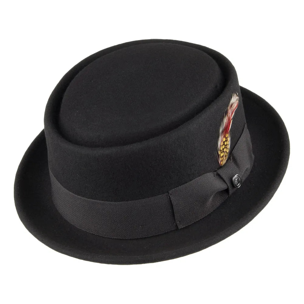 Thread Jaxon & James Crushable Wool Pork Pie Hat - Black