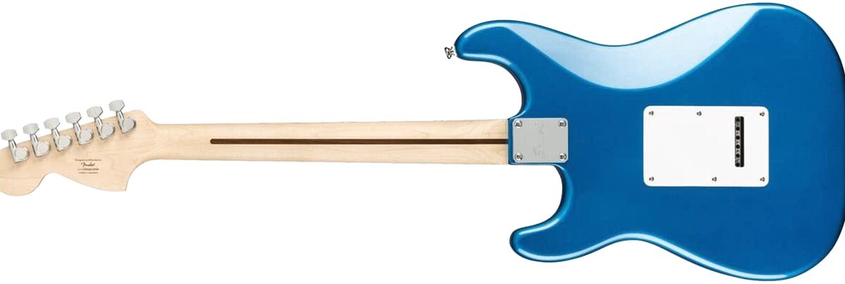 Squier by Fender Affinity Series Stratocaster HSS Electric Guitar Pack, Maple Fingerboard, Lake Placid Blue