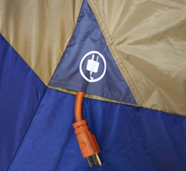 Ozark Trail 14 Person Cabin Tent, Blue And Yellow - Base Camp