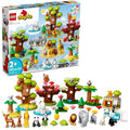 LEGO DUPLO Wild Animals Of The World Building Toy Set, 142 Pieces - 10975