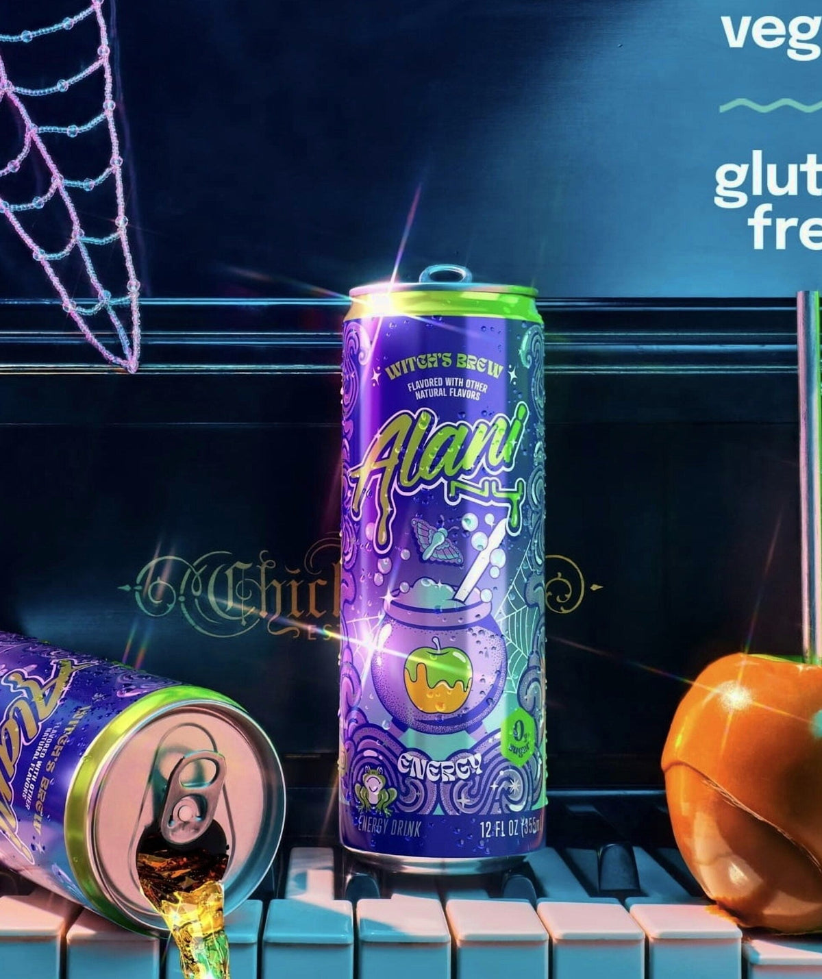 Sugar-Free Energy Drink, Witch's Brew, 12 Fl Oz, 8 Pack