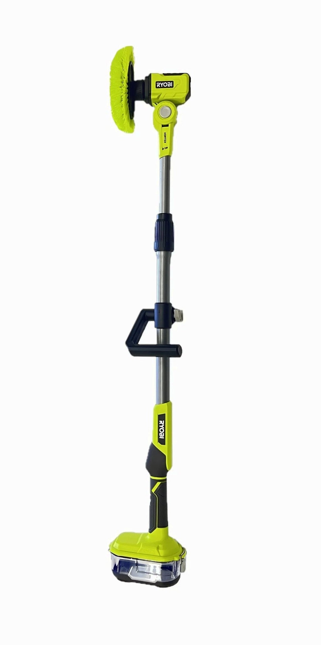 RYOBI ONE+ 18V Cordless Telescoping Power Scrubber Kit With Battery And Charger - P4500